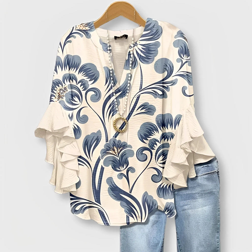 Vintage Print Blouse