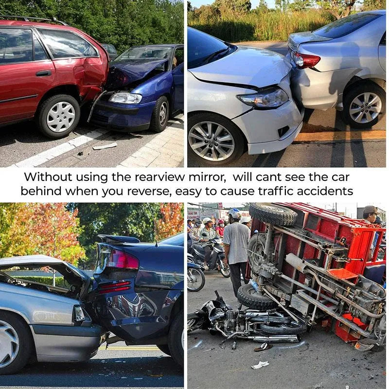 Universal 11.81 Inch Panoramic Convex Real View Mirror for Car SUV Trucks