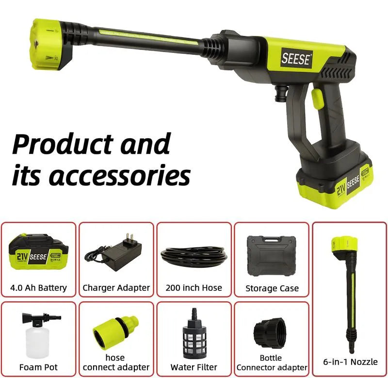 Cordless Pressure Washer and Single Port Charger Base