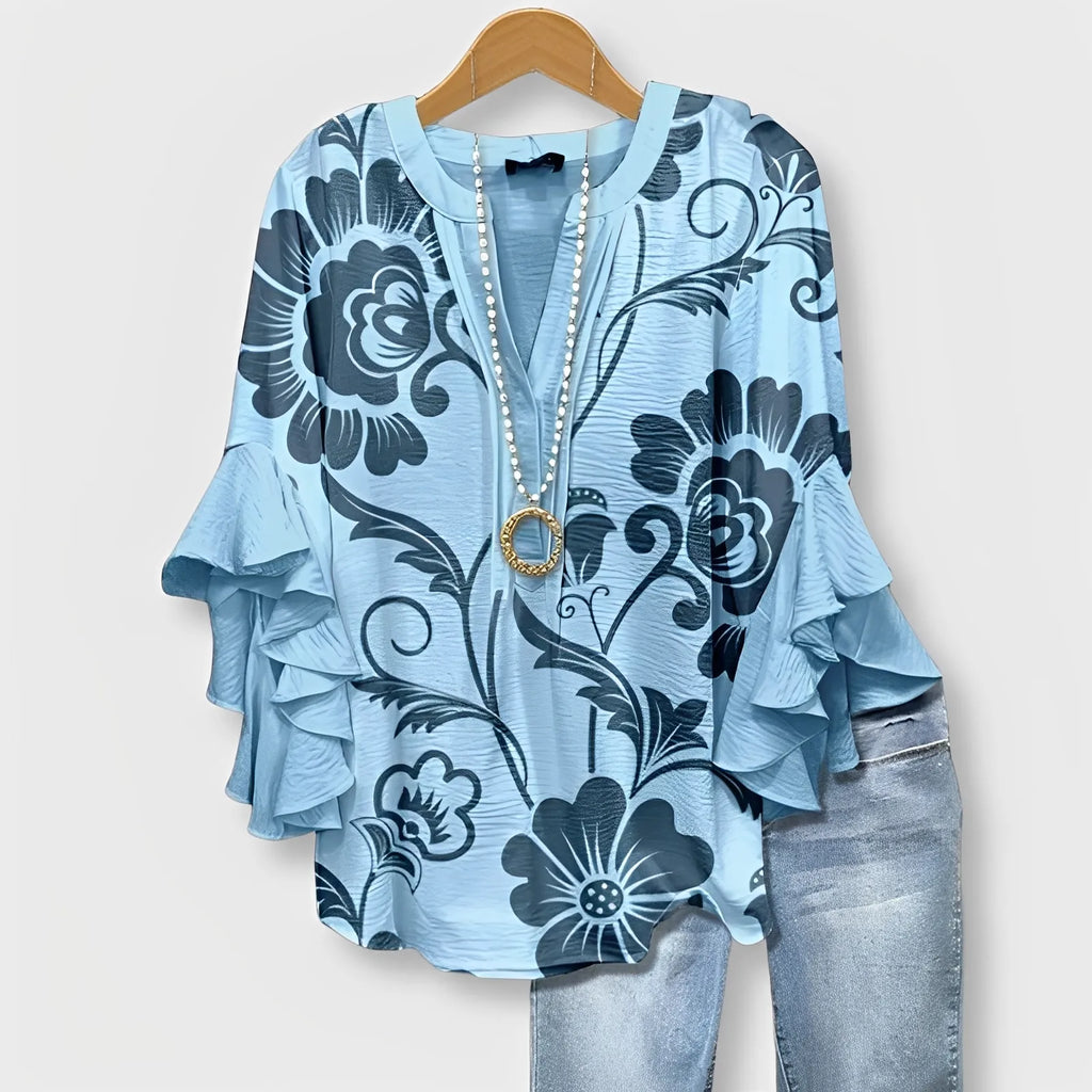 Vintage Print Blouse