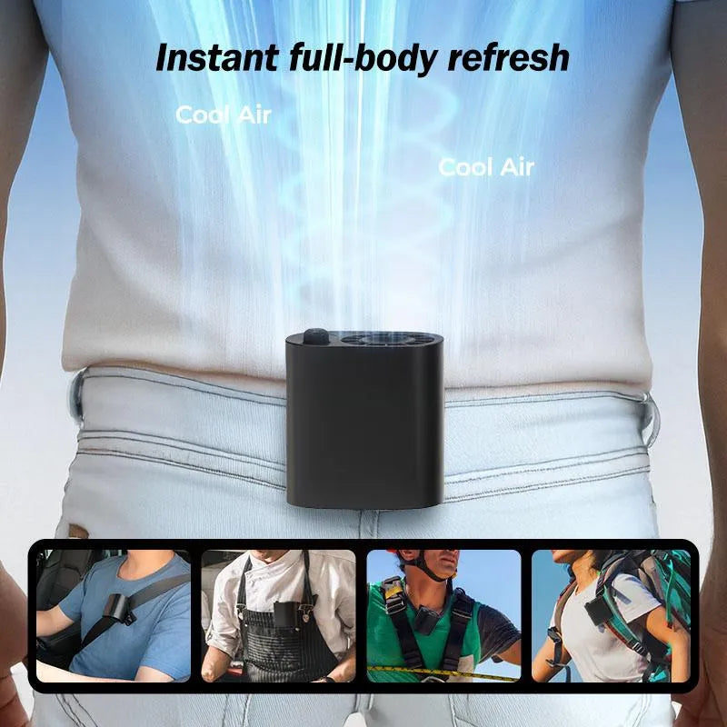 Car Clip On Fan  with LED Display 360° Rotation 100 Speeds Adjustable USB Rechargeable