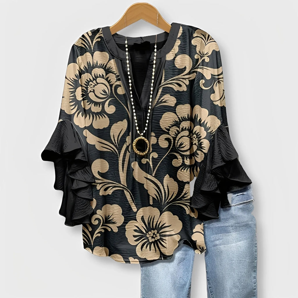 Vintage Print Blouse