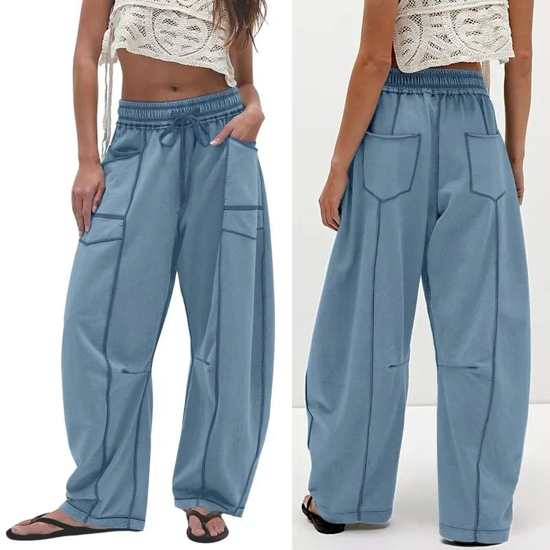 Mira – High-Waisted Wide Leg Lounge Pants